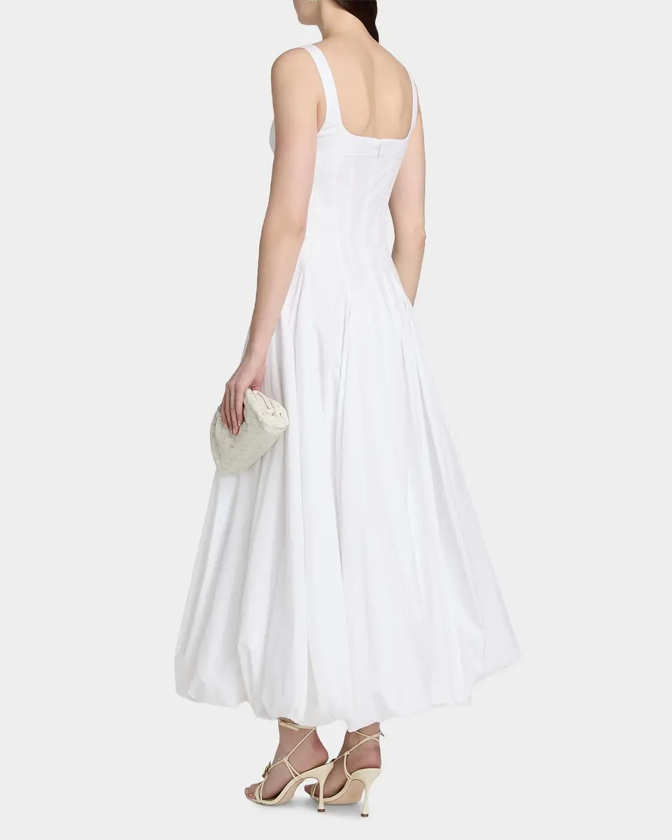 Simkhai Hally Bubble Cotton Midi Dress | Thumbnail 3 Simkhai Hally Bubble Cotton Midi Dress | Thumbnail 3