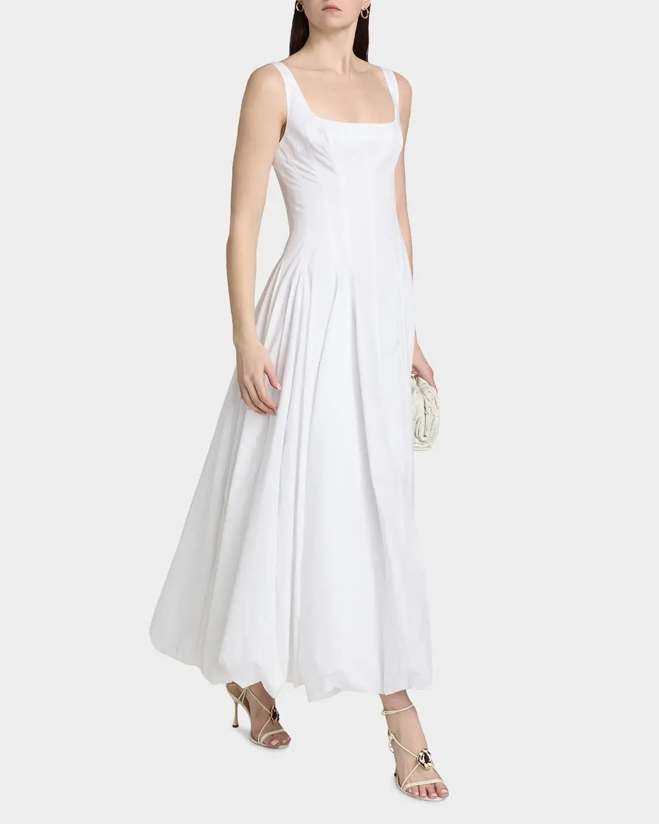 Simkhai Hally Bubble Cotton Midi Dress | Thumbnail 7 Simkhai Hally Bubble Cotton Midi Dress | Thumbnail 7