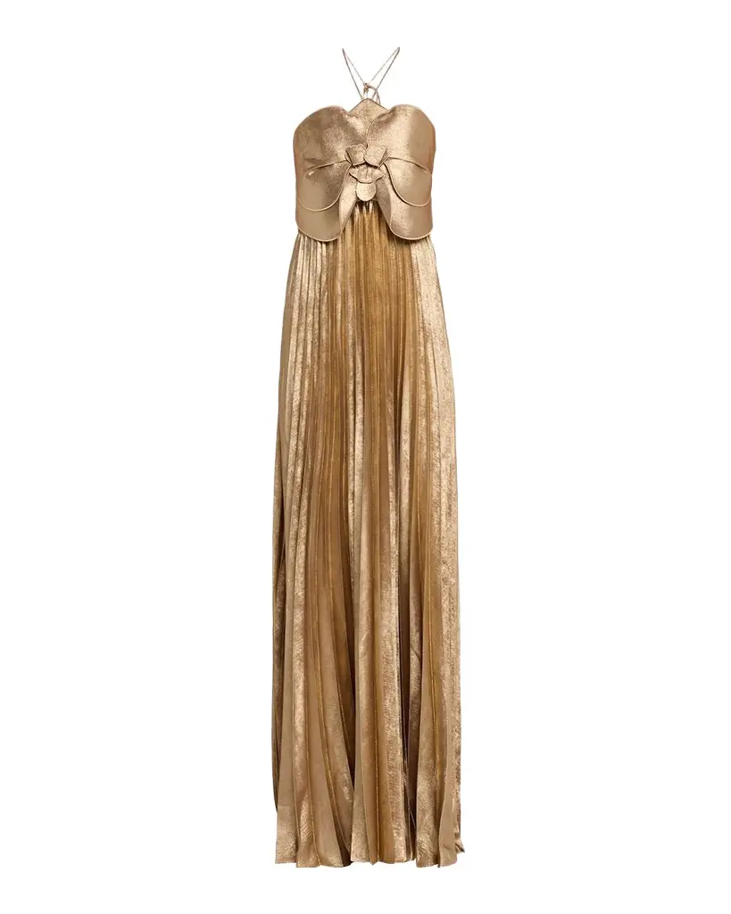 Acler Forever Young Pullford Metallic Pleated Gown | Image 1 Acler Forever Young Pullford Metallic Pleated Gown | Image 1
