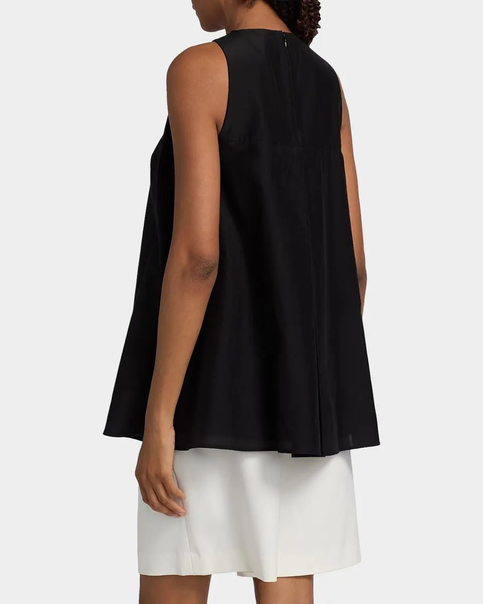 Loulou de Saison Liao Sleeveless Pleated Blouse | Thumbnail 3 Loulou de Saison Liao Sleeveless Pleated Blouse | Thumbnail 3