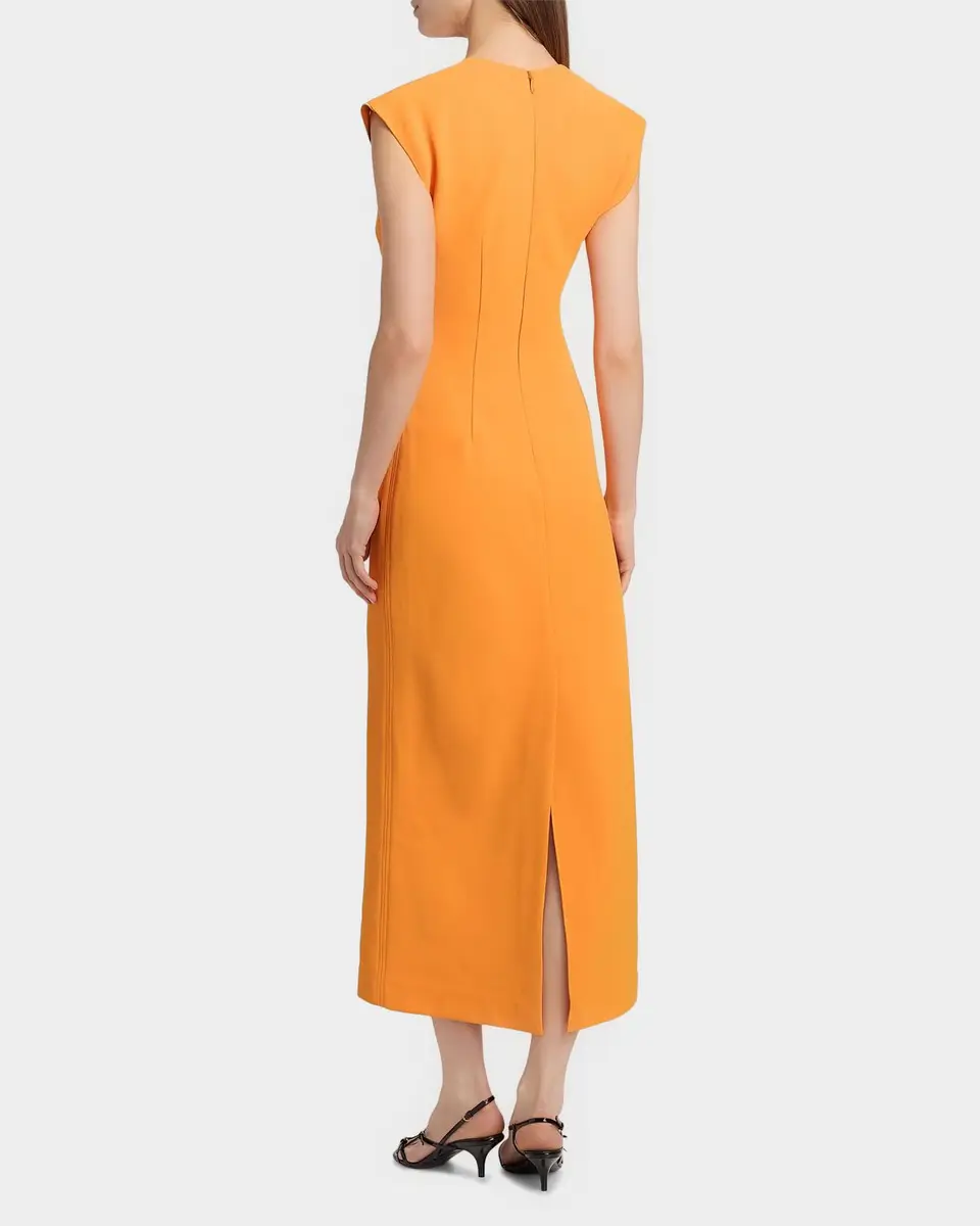 ACLER Koda Floral Cut-Out Crepe Sheath Midi Dress | Thumbnail 3