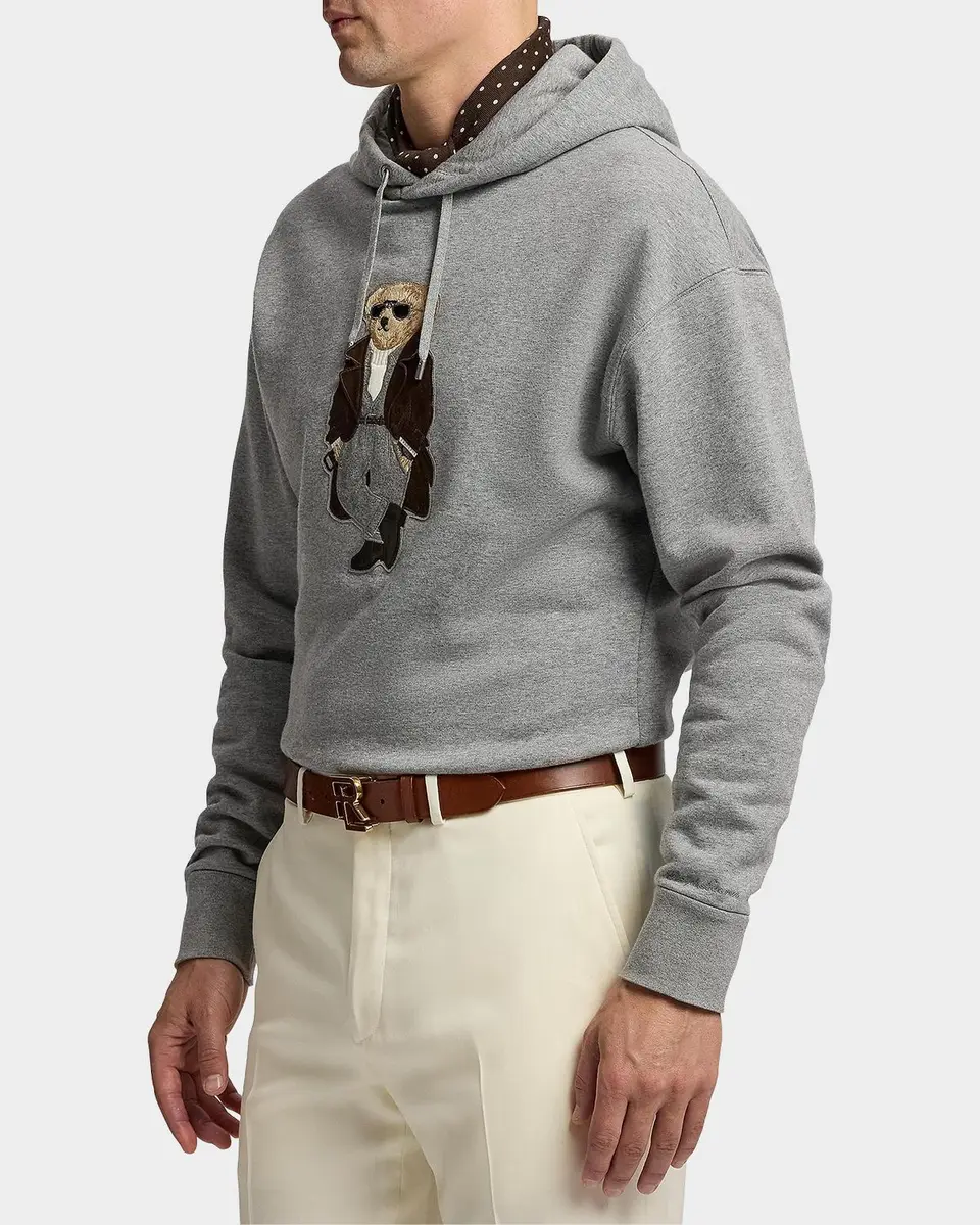 Ralph Lauren Purple Label Men's Polo Bear Cotton-Cashmere Fleece Hoodie | Thumbnail 6 Ralph Lauren Purple Label Men's Polo Bear Cotton-Cashmere Fleece Hoodie | Thumbnail 6