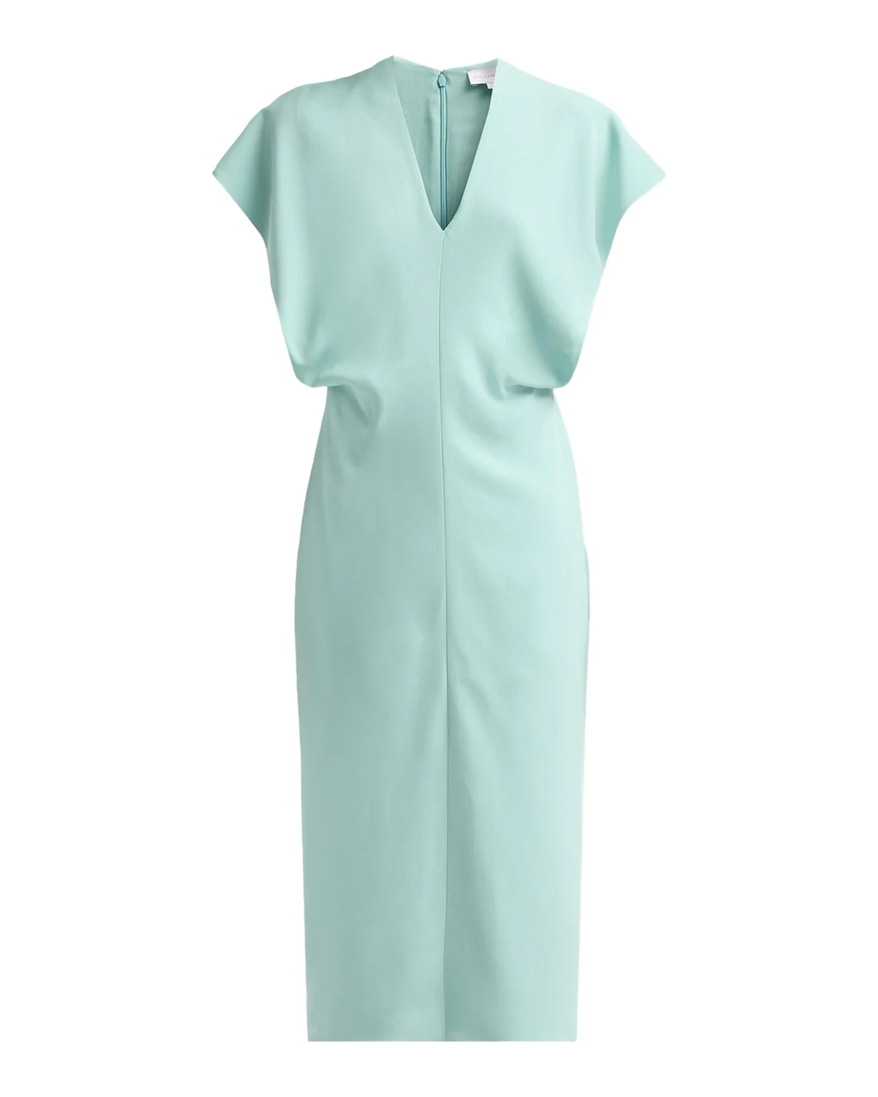Stella McCartney V-Neck Blouson Midi Dress