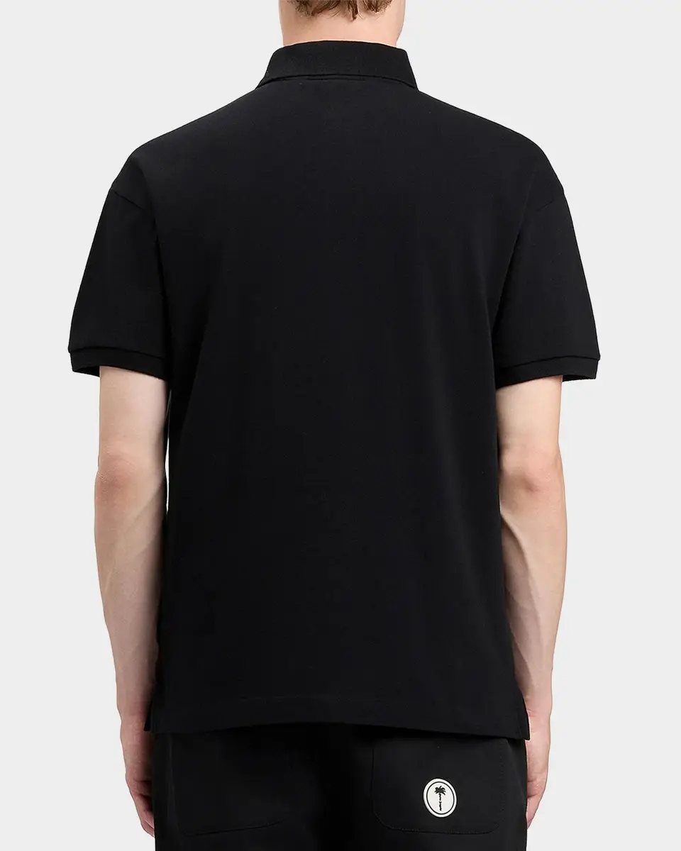 Palm Angels Men's Logo Cotton Polo Shirt | Thumbnail 3