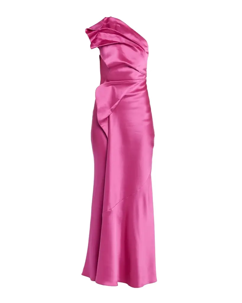 Acler Werona Satin One-Shoulder Gown | Image 1 Acler Werona Satin One-Shoulder Gown | Image 1