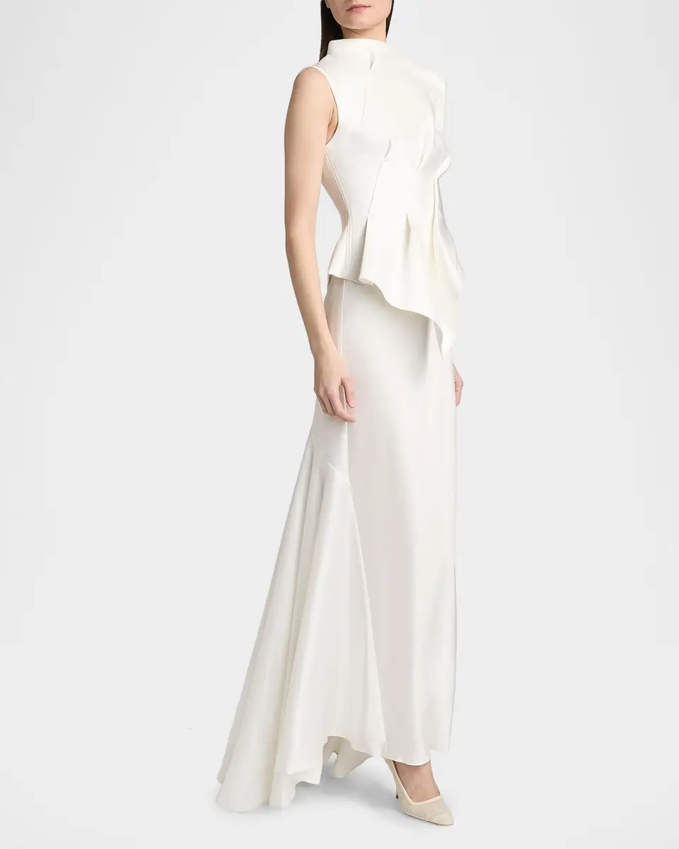 ACLER Forever Young Harty Satin Draped Gown | Thumbnail 2
