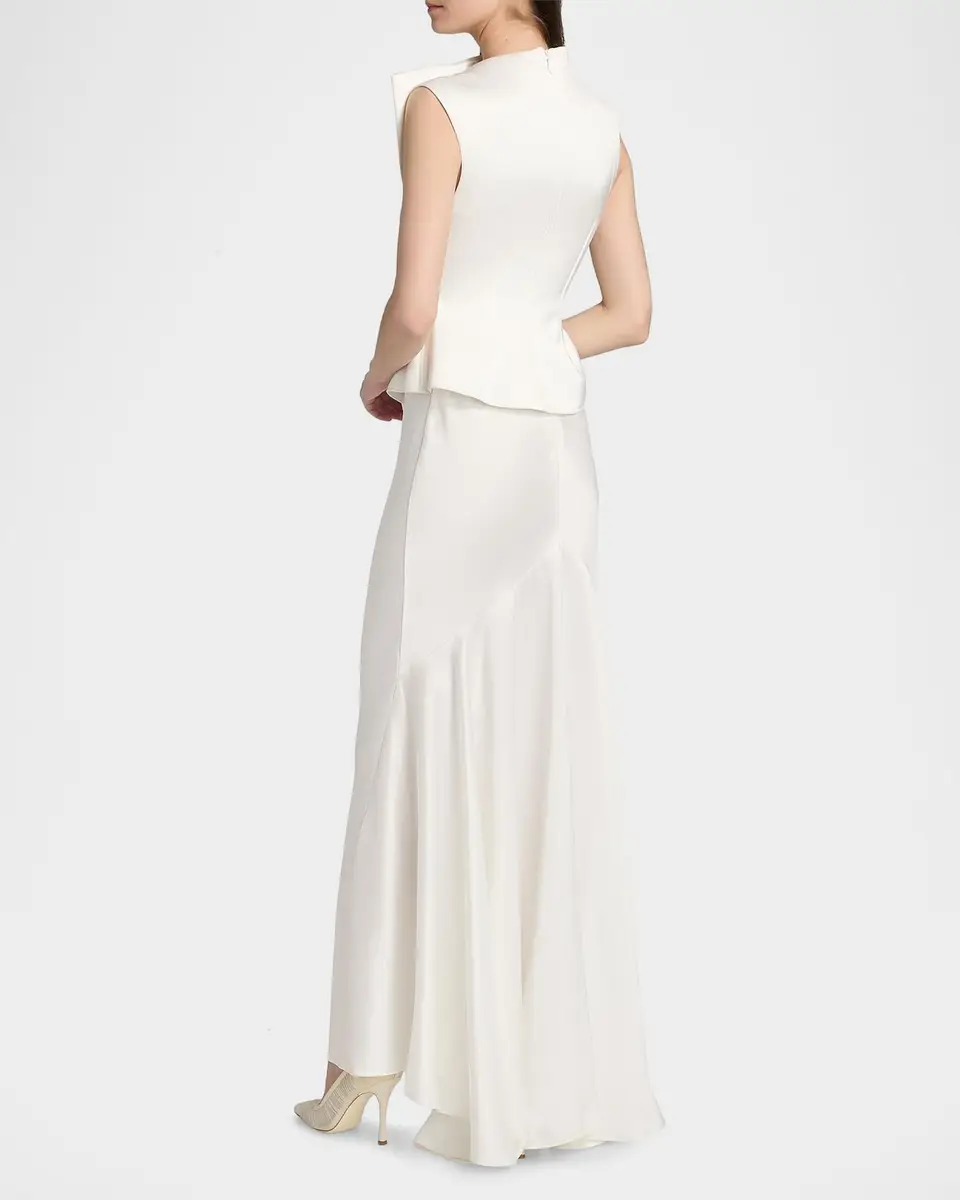 ACLER Forever Young Harty Satin Draped Gown | Thumbnail 3