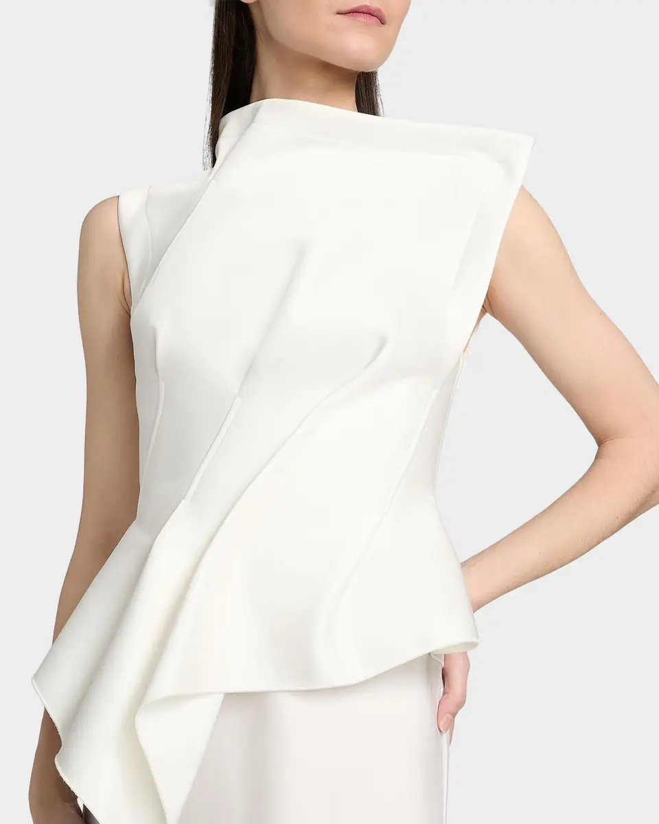 ACLER Forever Young Harty Satin Draped Gown | Thumbnail 5
