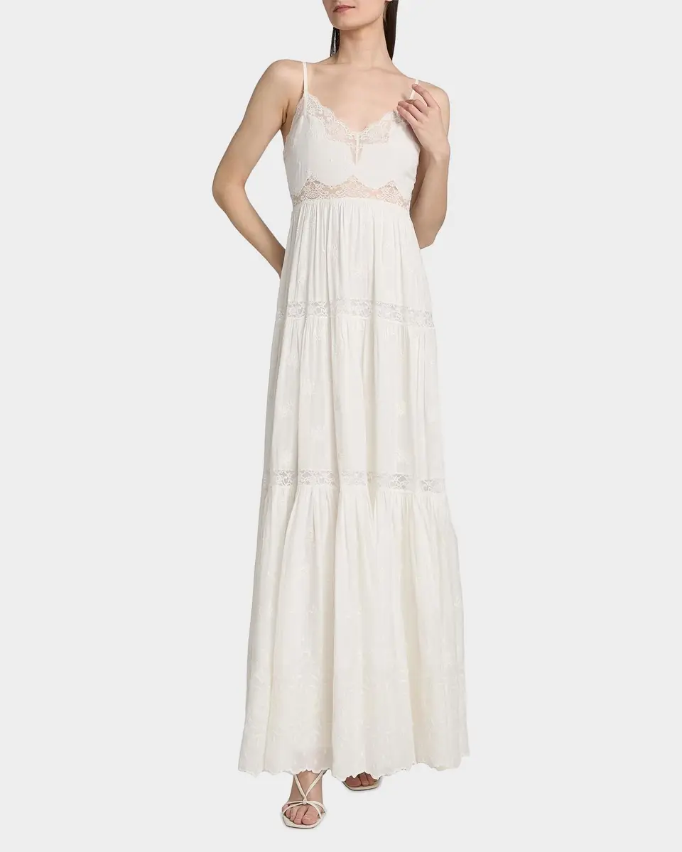 LoveShackFancy Espa Lace-Trim Cotton Maxi Dress | Thumbnail 4 LoveShackFancy Espa Lace-Trim Cotton Maxi Dress | Thumbnail 4