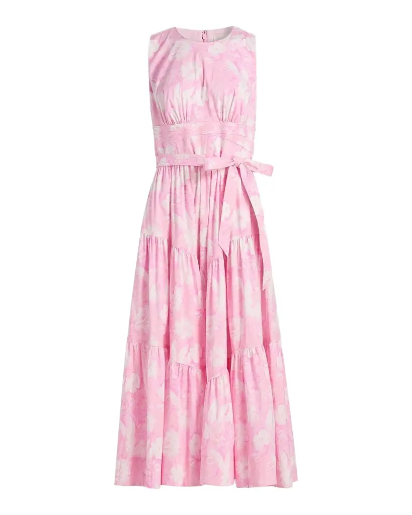 Cinq à Sept Holt Heirloom Petals Midi Dress | Image 1 Cinq à Sept Holt Heirloom Petals Midi Dress | Image 1