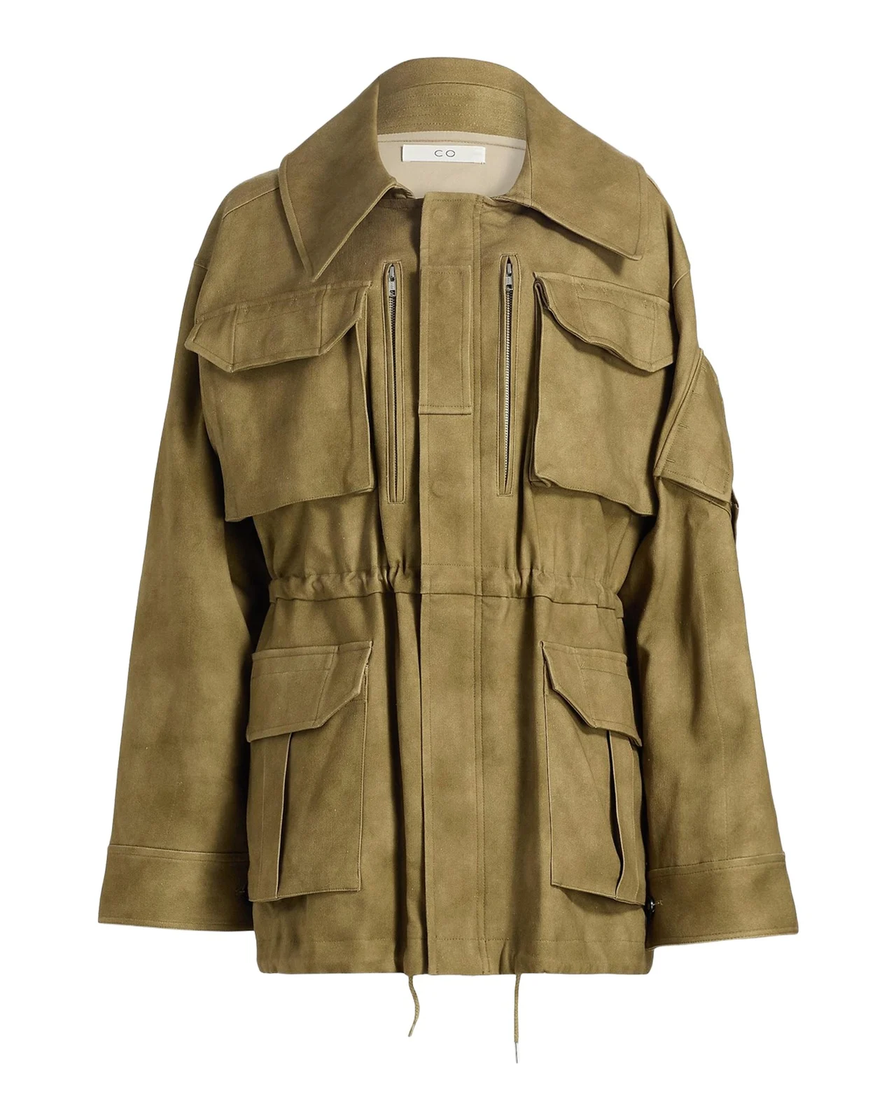 Camo Cotton-Blend Military Jacket Camo Cotton-Blend Military Jacket