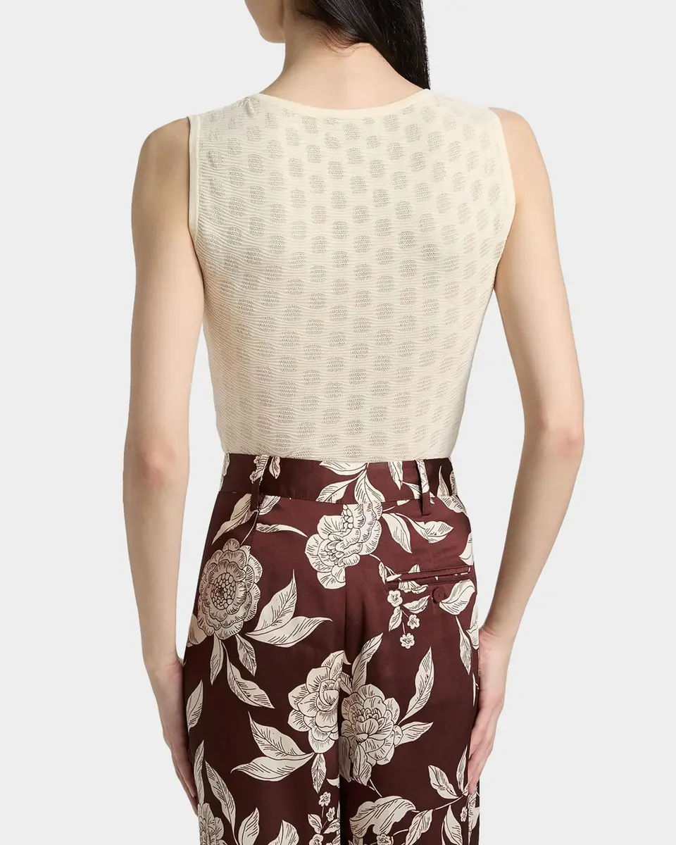 TANYA TAYLOR Charlisa Patterned Cotton-Blend Knit Top | Thumbnail 3 TANYA TAYLOR Charlisa Patterned Cotton-Blend Knit Top | Thumbnail 3