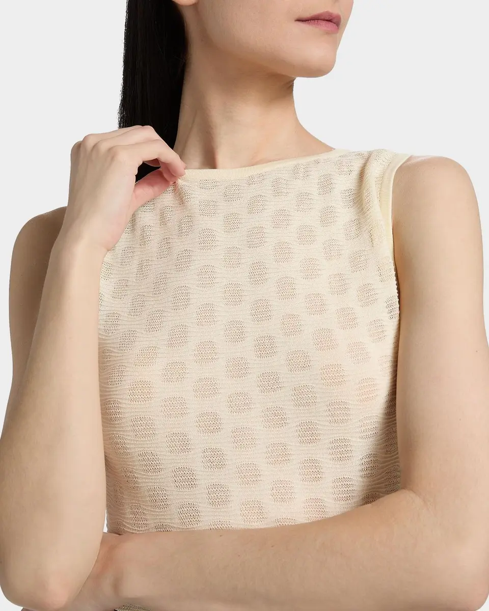 TANYA TAYLOR Charlisa Patterned Cotton-Blend Knit Top | Thumbnail 5 TANYA TAYLOR Charlisa Patterned Cotton-Blend Knit Top | Thumbnail 5