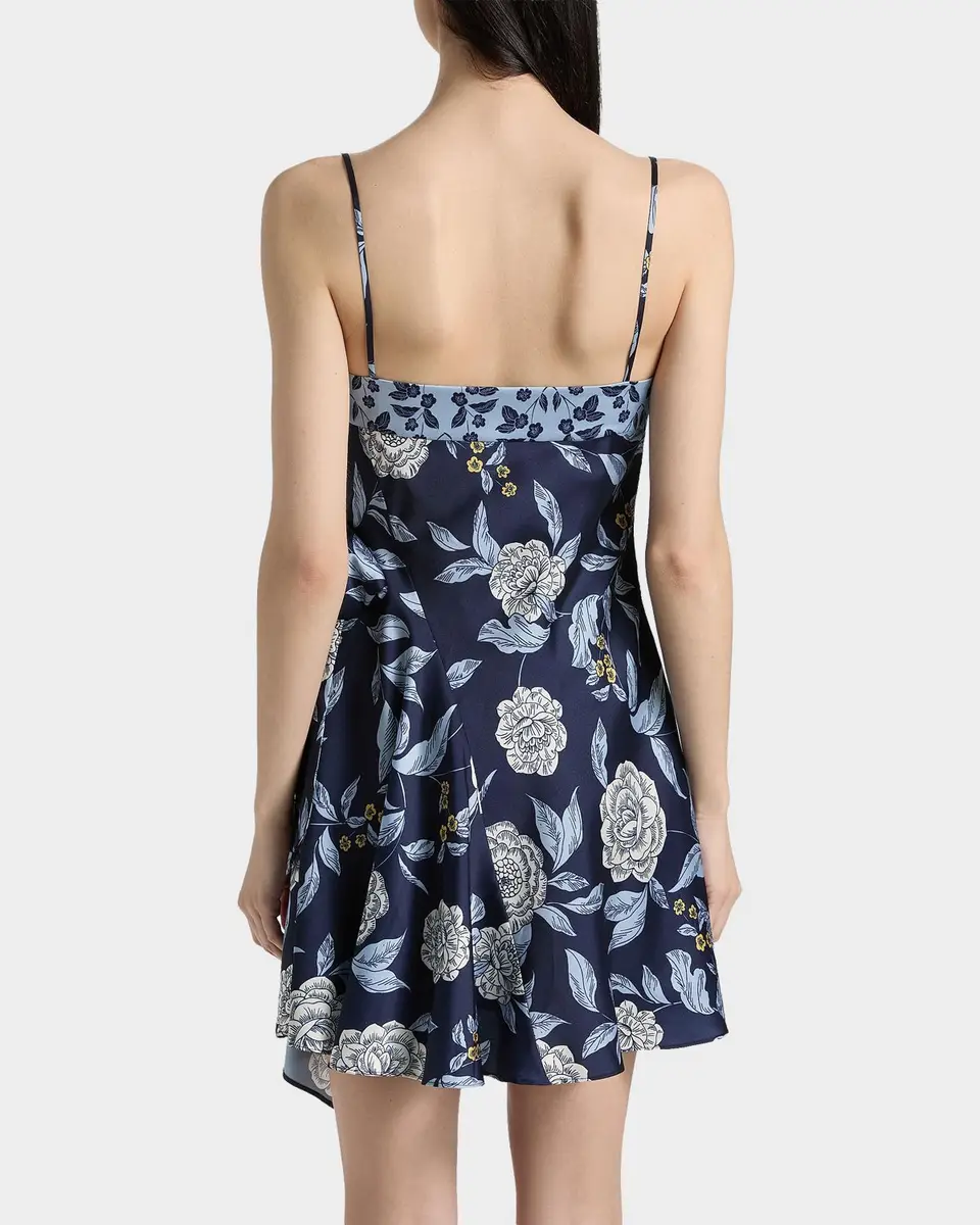 TANYA TAYLOR Antona Floral Crepe Wrap-Waist Mini Dress | Thumbnail 3 TANYA TAYLOR Antona Floral Crepe Wrap-Waist Mini Dress | Thumbnail 3