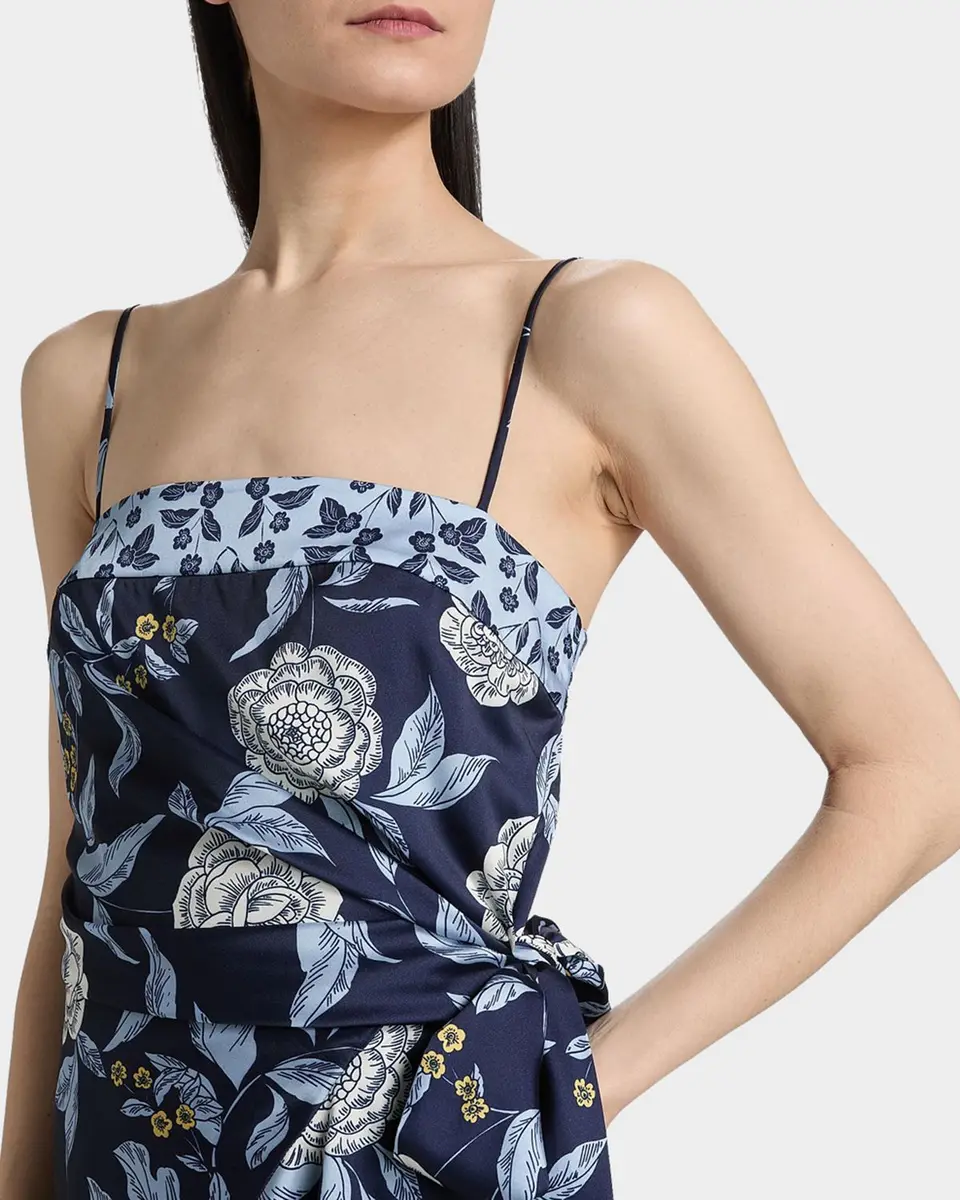 TANYA TAYLOR Antona Floral Crepe Wrap-Waist Mini Dress | Thumbnail 5 TANYA TAYLOR Antona Floral Crepe Wrap-Waist Mini Dress | Thumbnail 5