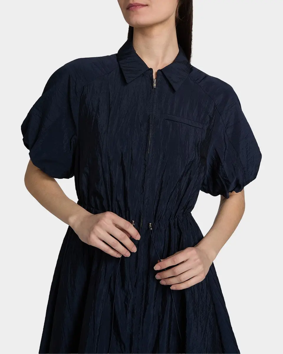 Cinq à Sept Macauly Textured Puff-Sleeve Mini Shirtdress | Thumbnail 5