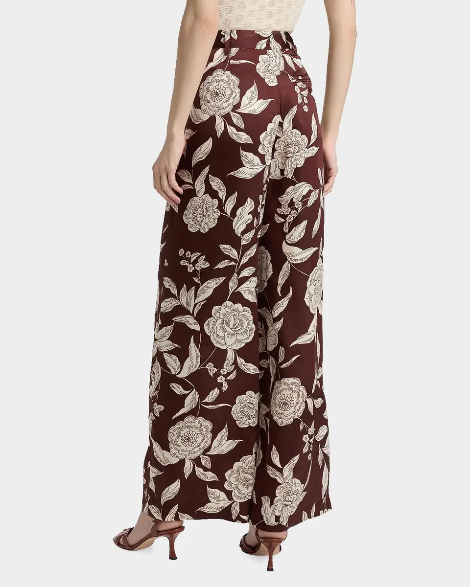 TANYA TAYLOR Jodi Floral Twill Wide-Leg Pants | Thumbnail 3 TANYA TAYLOR Jodi Floral Twill Wide-Leg Pants | Thumbnail 3