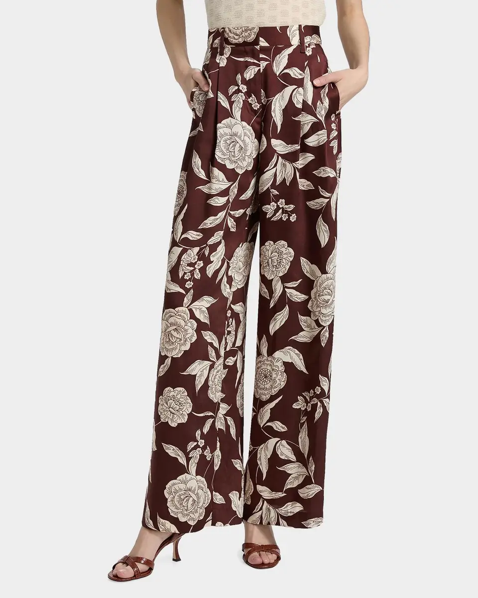 TANYA TAYLOR Jodi Floral Twill Wide-Leg Pants | Thumbnail 7 TANYA TAYLOR Jodi Floral Twill Wide-Leg Pants | Thumbnail 7