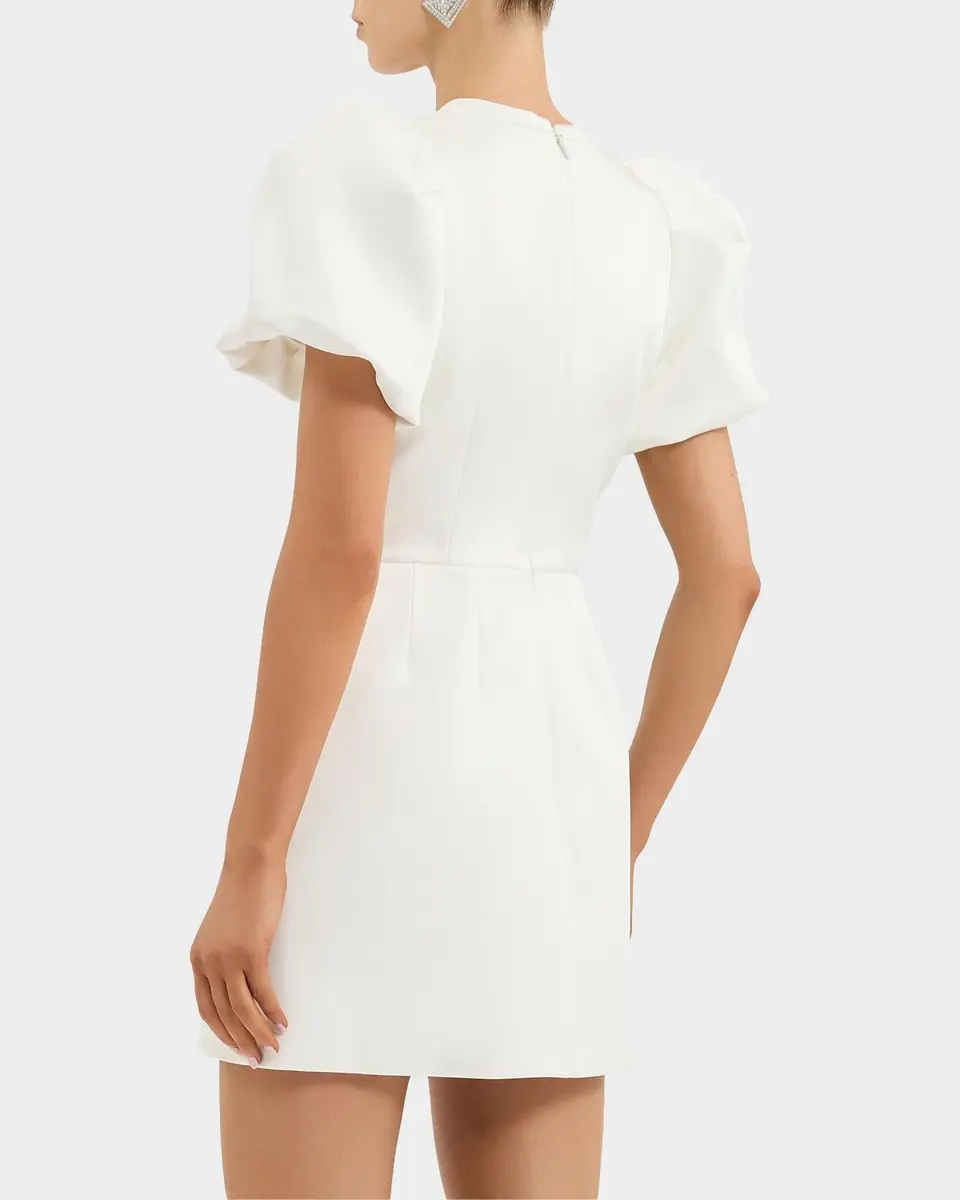 Rebecca Vallance Blaise Embellished-Bow Minidress | Thumbnail 3