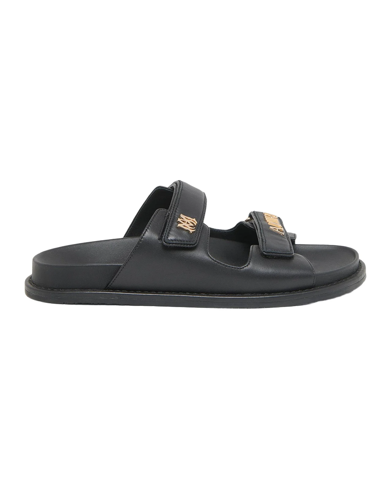 AMIRI Boardwalk Leather Two-Strap Sandals