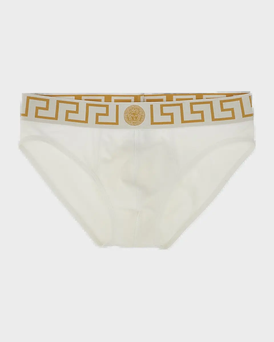 Versace Men's Medusa Key Cotton Jersey Briefs | Thumbnail 2 Versace Men's Medusa Key Cotton Jersey Briefs | Thumbnail 2