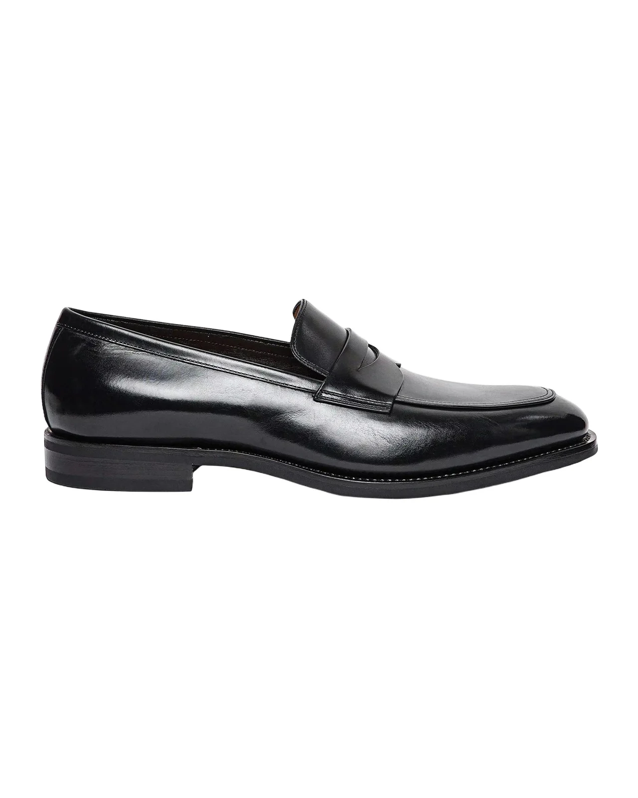 Santoni Men's Gregor Leather Penny Loafers