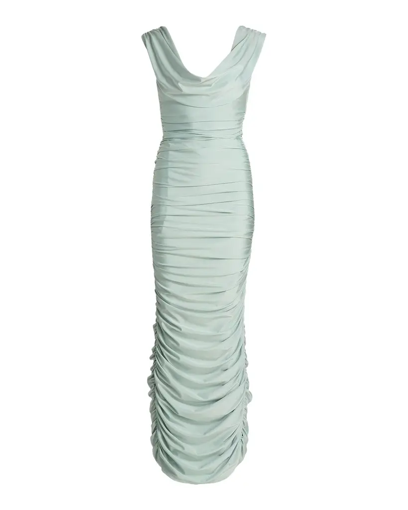 BLACK HALO Evangeline Ruched Gown