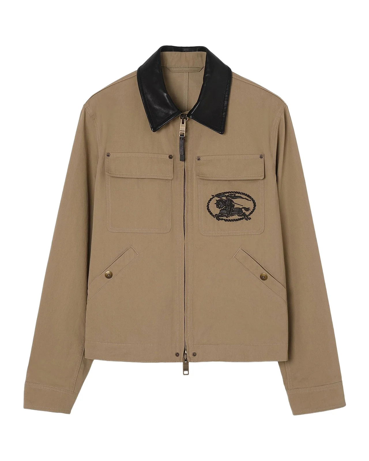 Men's Westley Logo Embroidered Cotton Jacket Men's Westley Logo Embroidered Cotton Jacket