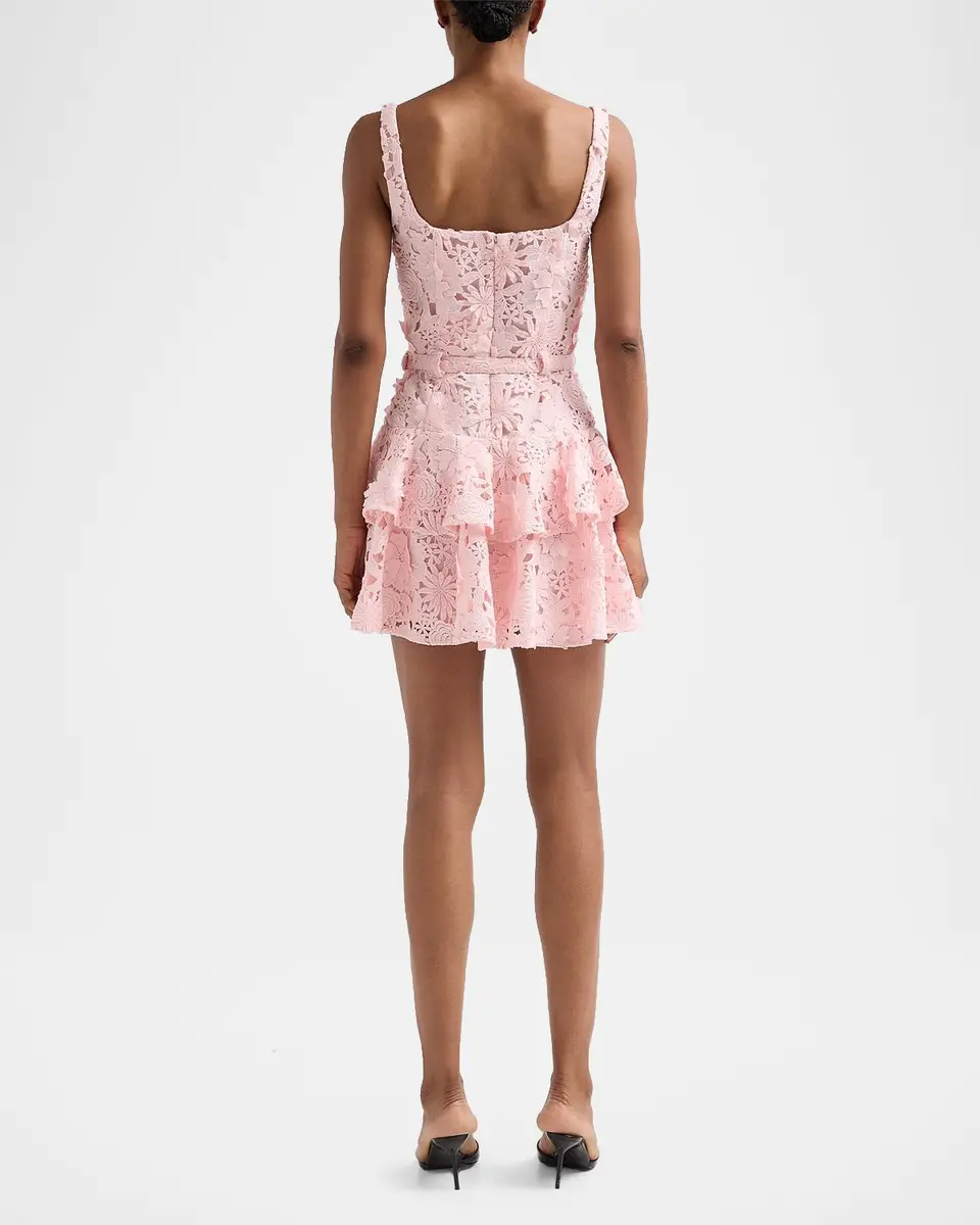 Generation Love Lisette 3D Guipure Lace Minidress | Thumbnail 4