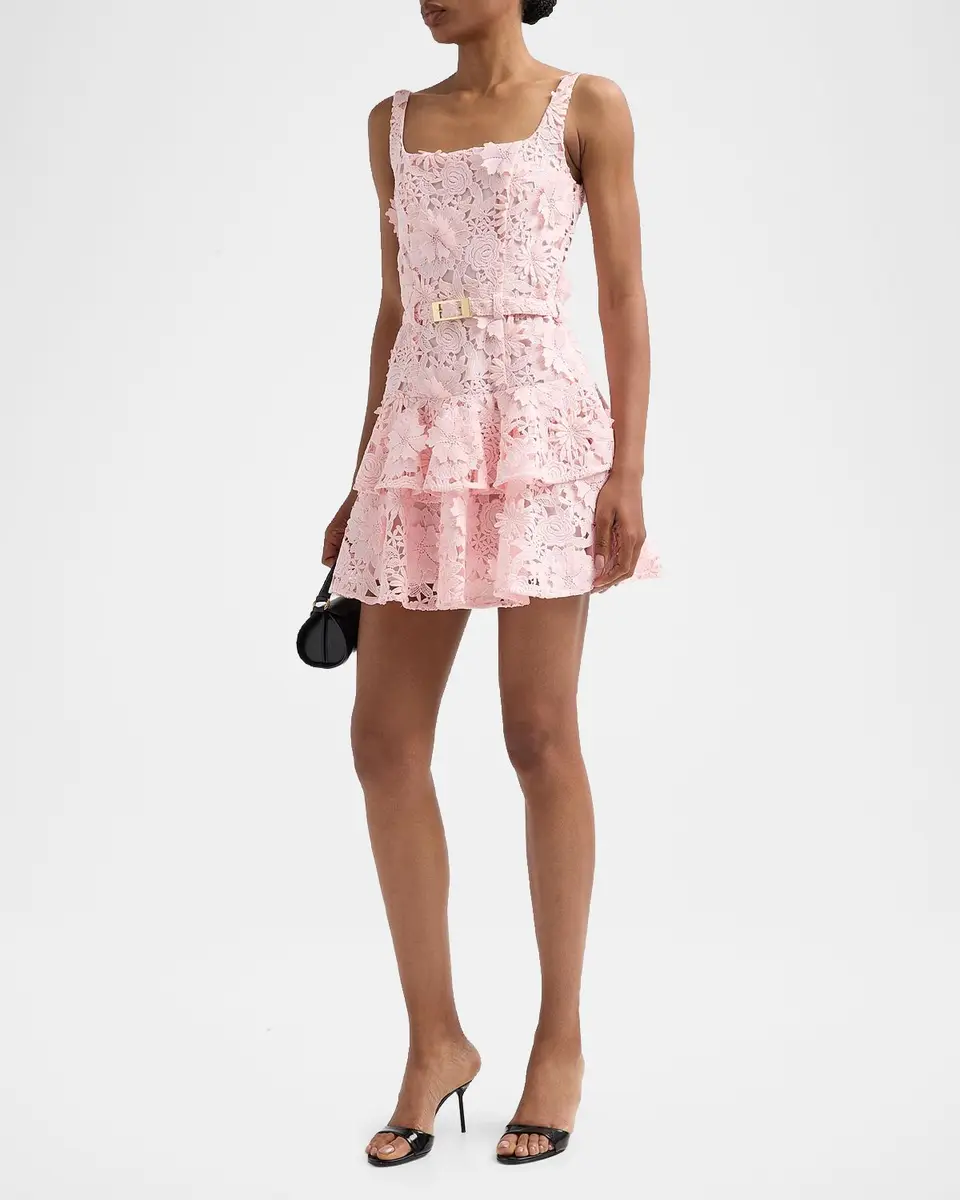 Generation Love Lisette 3D Guipure Lace Minidress | Thumbnail 5