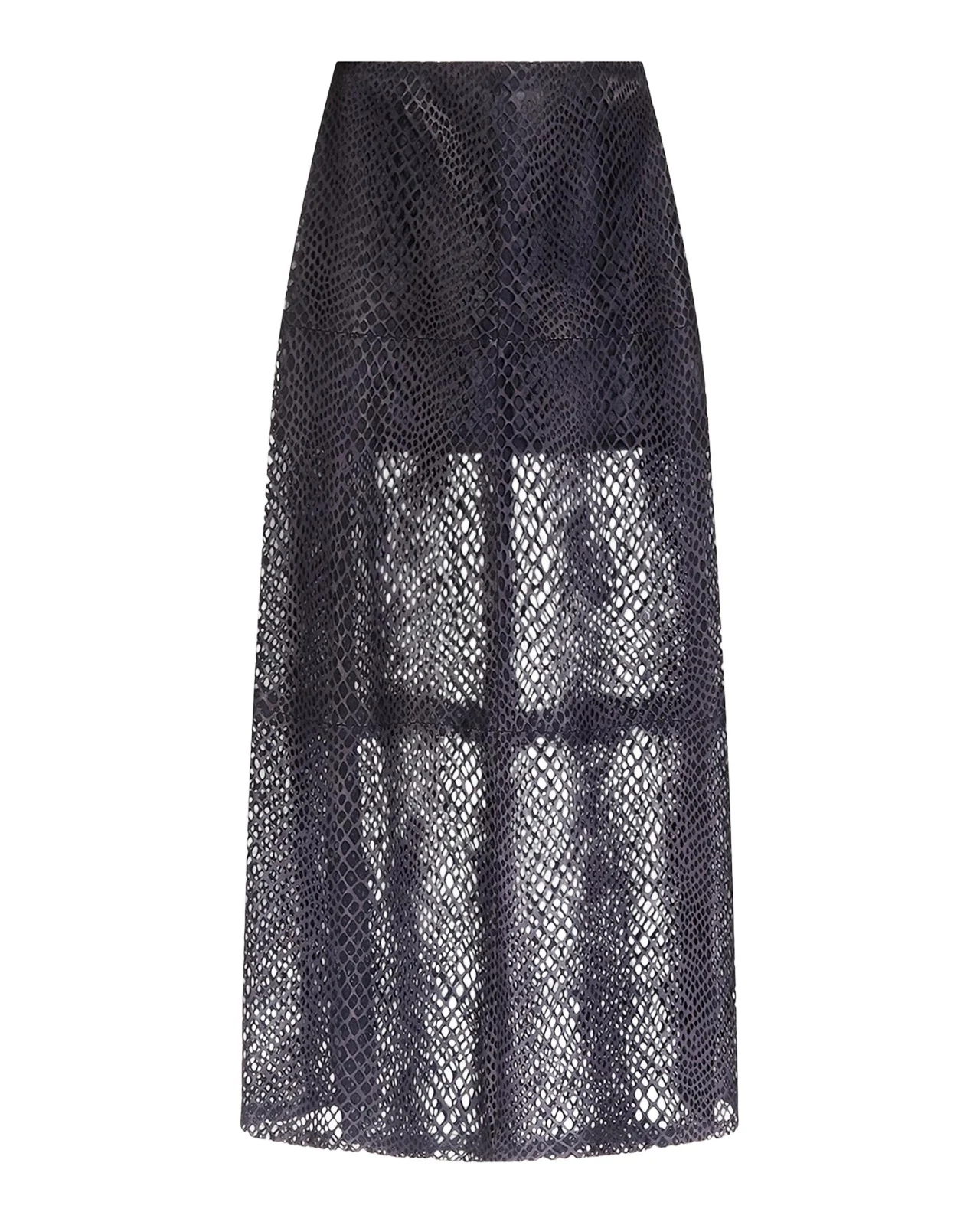 Leather A-Line Midi Skirt Leather A-Line Midi Skirt