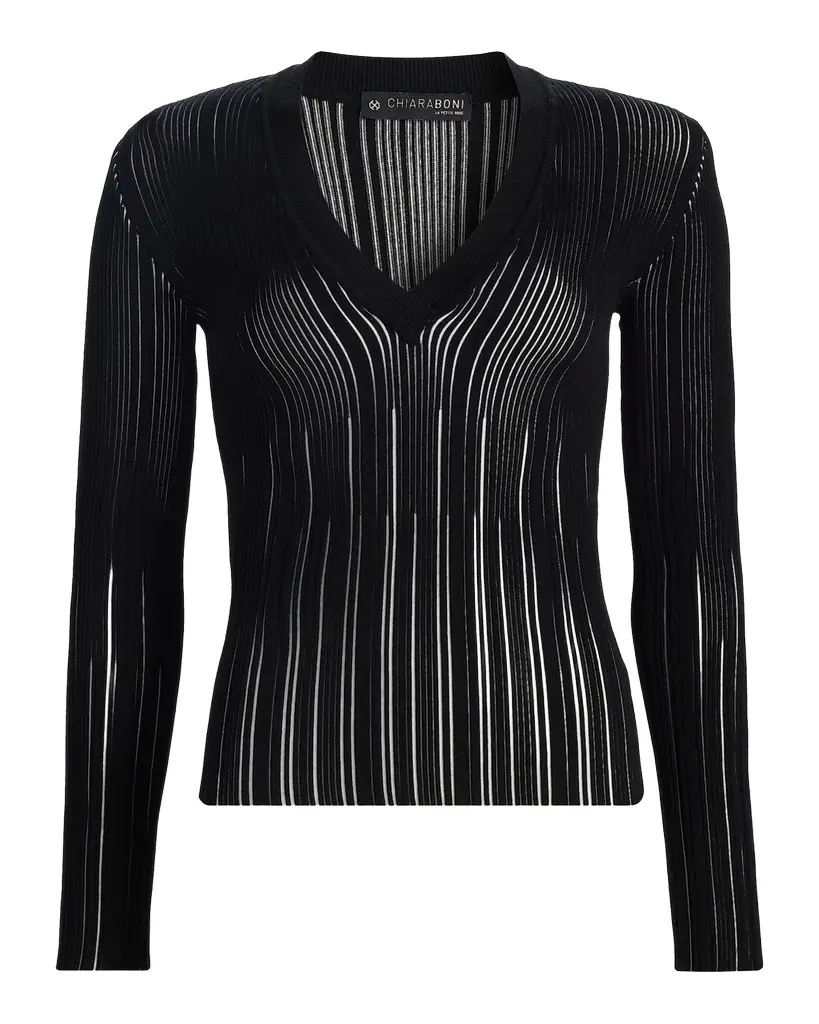 Chiara Boni La Petite Robe Briar Rib-Knit Top | Image 1 Chiara Boni La Petite Robe Briar Rib-Knit Top | Image 1