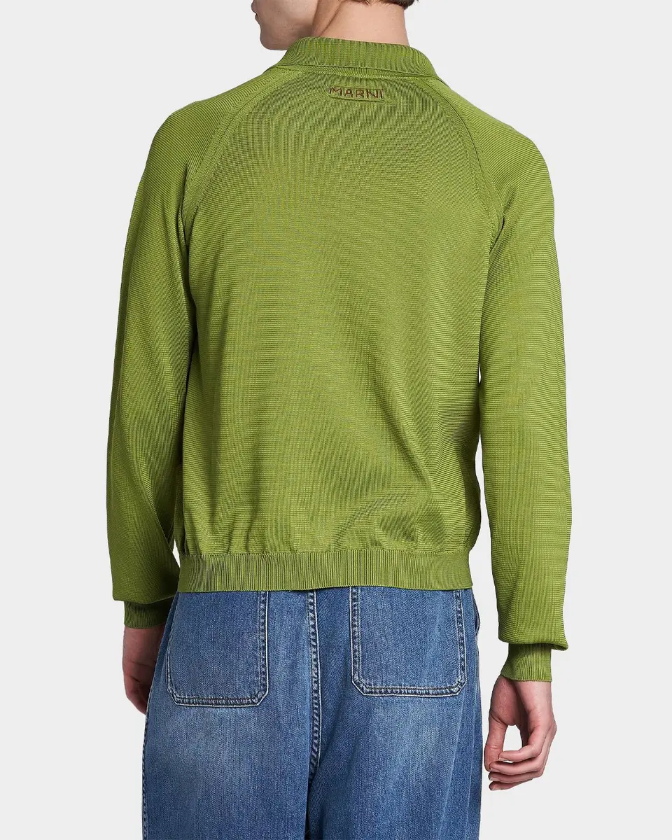 Marni Men's Relaxed-Fit Pointelle-Knit Cardigan | Thumbnail 3 Marni Men's Relaxed-Fit Pointelle-Knit Cardigan | Thumbnail 3