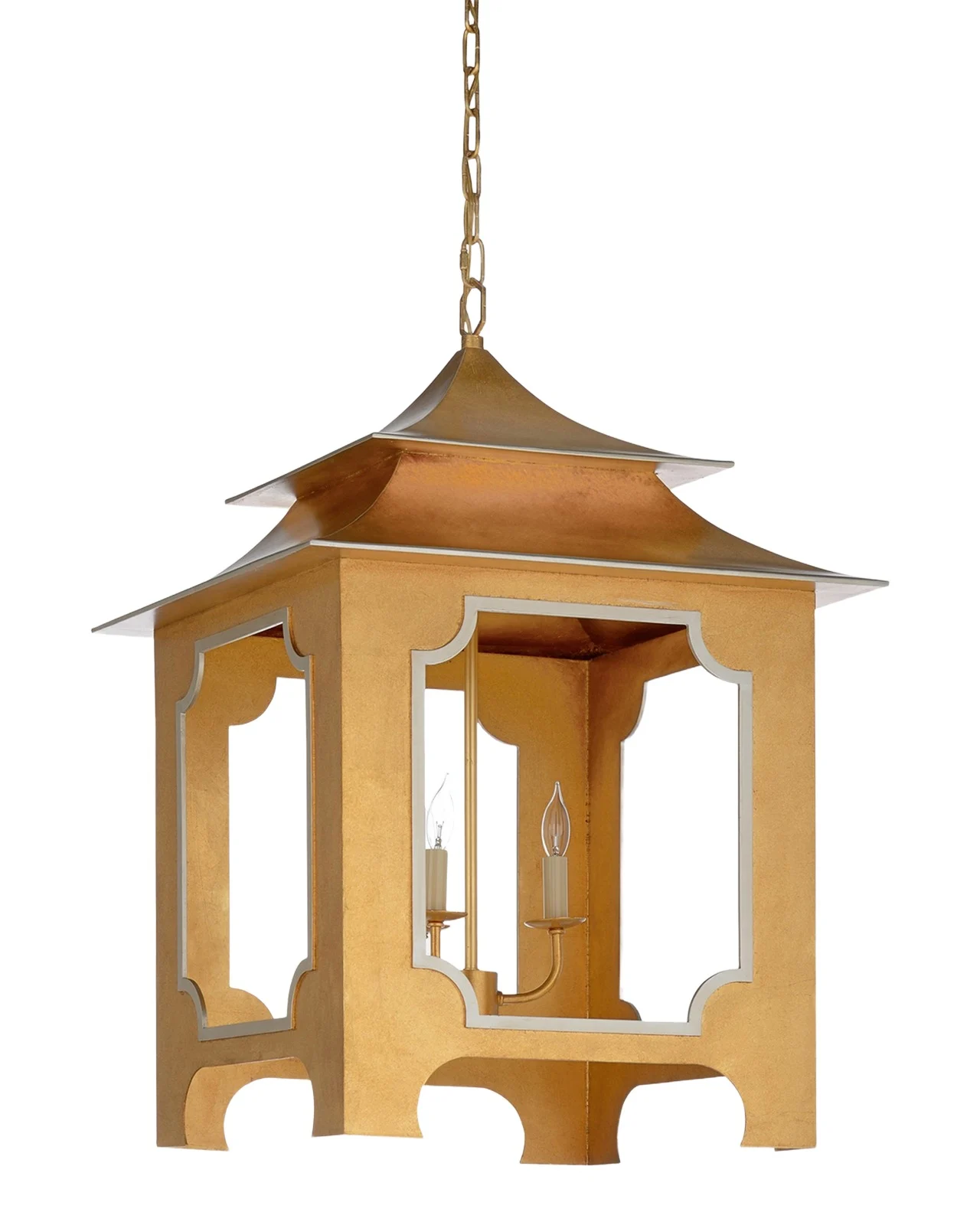 Wildwood Tole Pagoda 22" 3-Light Lantern