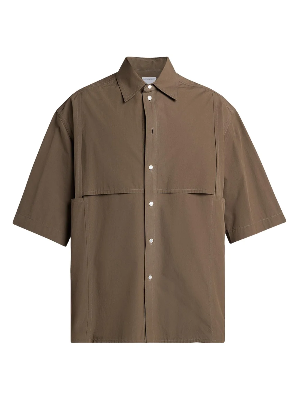 Bottega Veneta Men's Macro Intreccio Cotton Toile Short-Sleeve Shirt