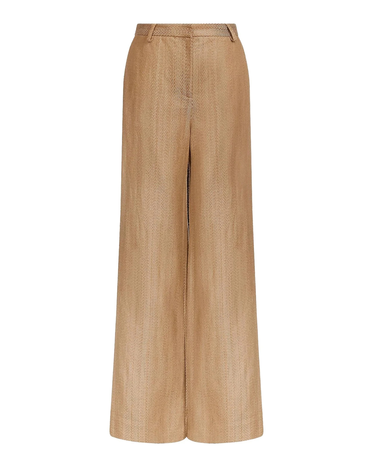 TWP Henry Chevron Linen-Blend Wide-Leg Trousers