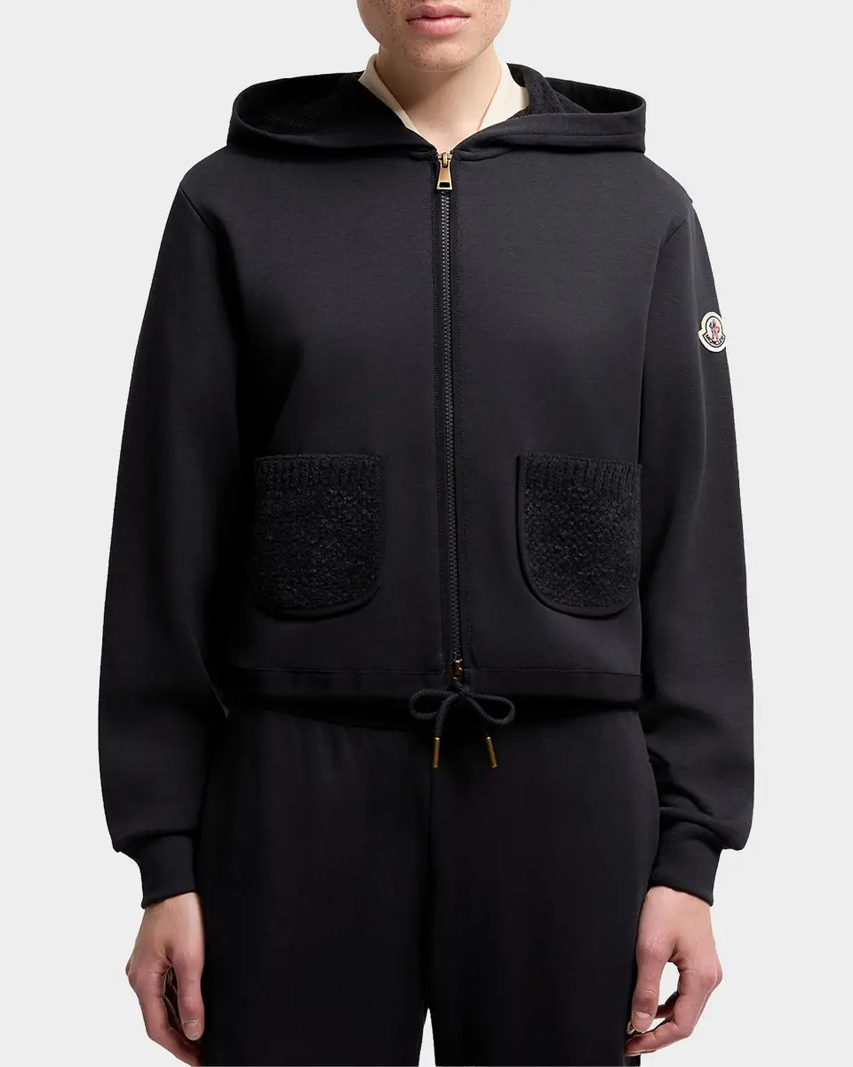 Moncler Cotton-Blend Zip-Up Cardigan | Thumbnail 3 Moncler Cotton-Blend Zip-Up Cardigan | Thumbnail 3