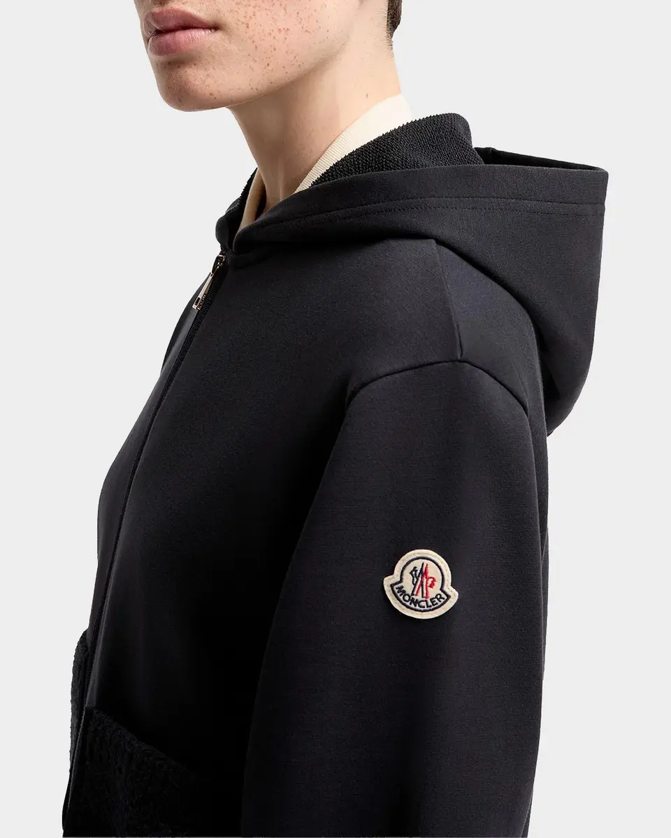 Moncler Cotton-Blend Zip-Up Cardigan | Thumbnail 4 Moncler Cotton-Blend Zip-Up Cardigan | Thumbnail 4