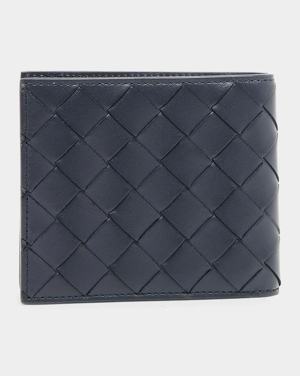 Bottega Veneta Men's Intrecciato Leather Colorblock Bifold Wallet | Thumbnail 2 Bottega Veneta Men's Intrecciato Leather Colorblock Bifold Wallet | Thumbnail 2