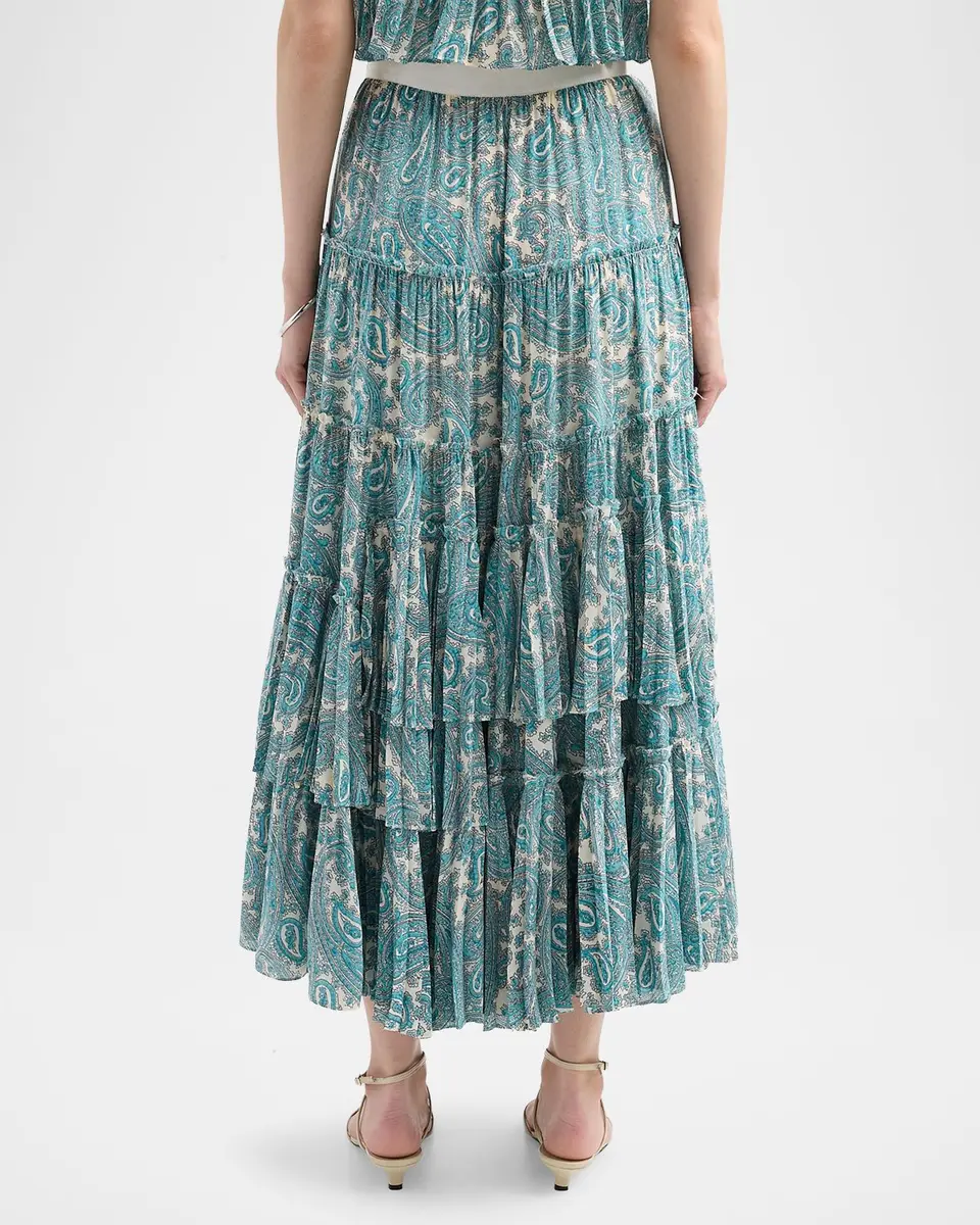 Cinq à Sept Hendrix Paisley Orianna Maxi Skirt | Thumbnail 3 Cinq à Sept Hendrix Paisley Orianna Maxi Skirt | Thumbnail 3