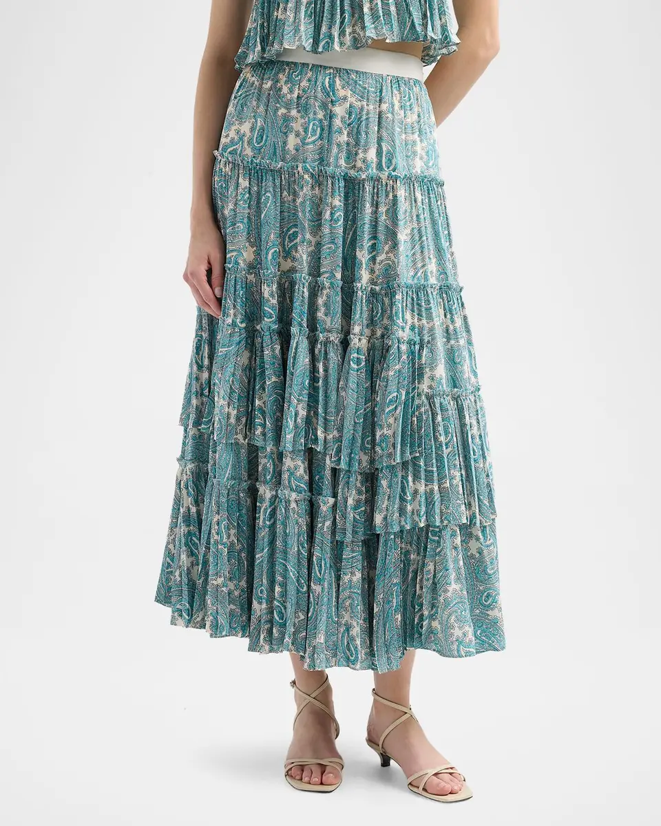 Cinq à Sept Hendrix Paisley Orianna Maxi Skirt | Thumbnail 4 Cinq à Sept Hendrix Paisley Orianna Maxi Skirt | Thumbnail 4