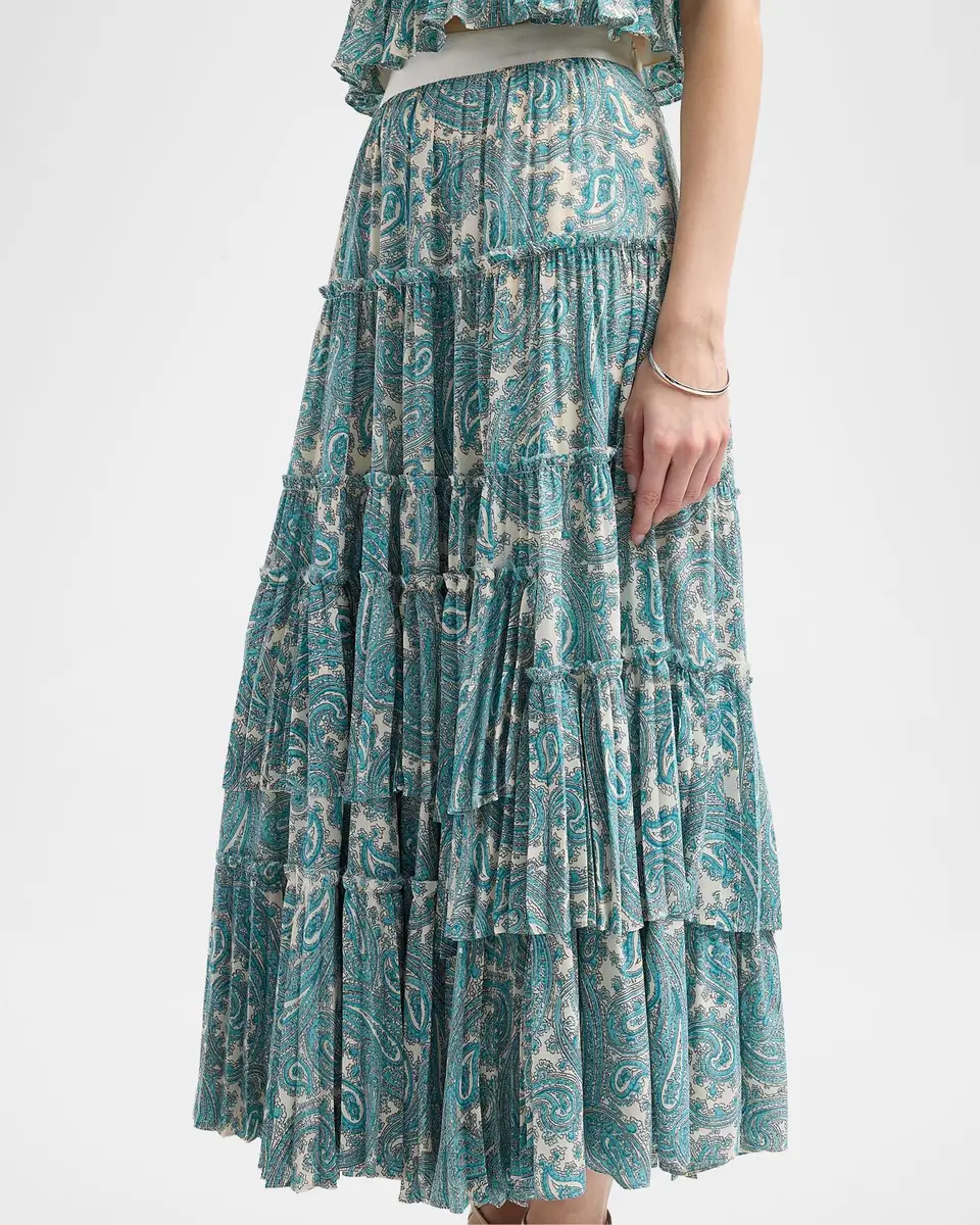 Cinq à Sept Hendrix Paisley Orianna Maxi Skirt | Thumbnail 5 Cinq à Sept Hendrix Paisley Orianna Maxi Skirt | Thumbnail 5