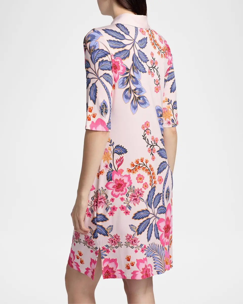 Johnny Was Janie Favorite Floral Polo Shirtdress | Thumbnail 3 Johnny Was Janie Favorite Floral Polo Shirtdress | Thumbnail 3