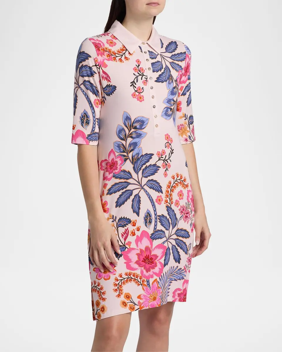 Johnny Was Janie Favorite Floral Polo Shirtdress | Thumbnail 6 Johnny Was Janie Favorite Floral Polo Shirtdress | Thumbnail 6