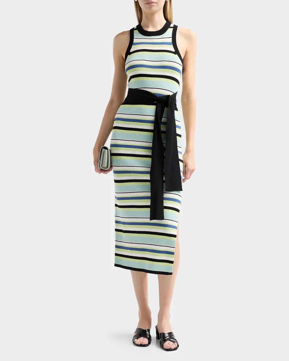 Toccin Piper Tie-Front Sleeveless Midi Dress | Thumbnail 2 Toccin Piper Tie-Front Sleeveless Midi Dress | Thumbnail 2