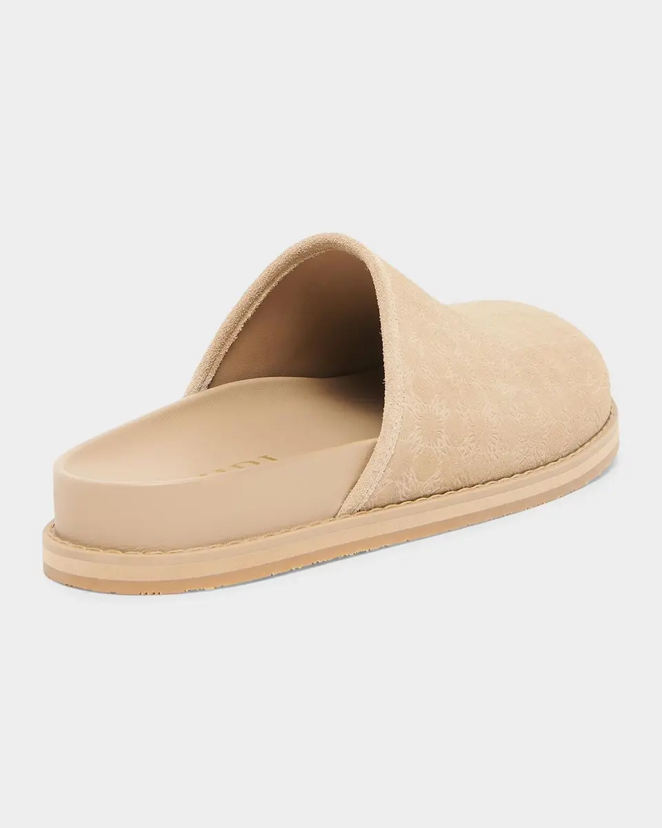 AMIRI Men's MA Monogram Suede Clogs | Thumbnail 2 AMIRI Men's MA Monogram Suede Clogs | Thumbnail 2