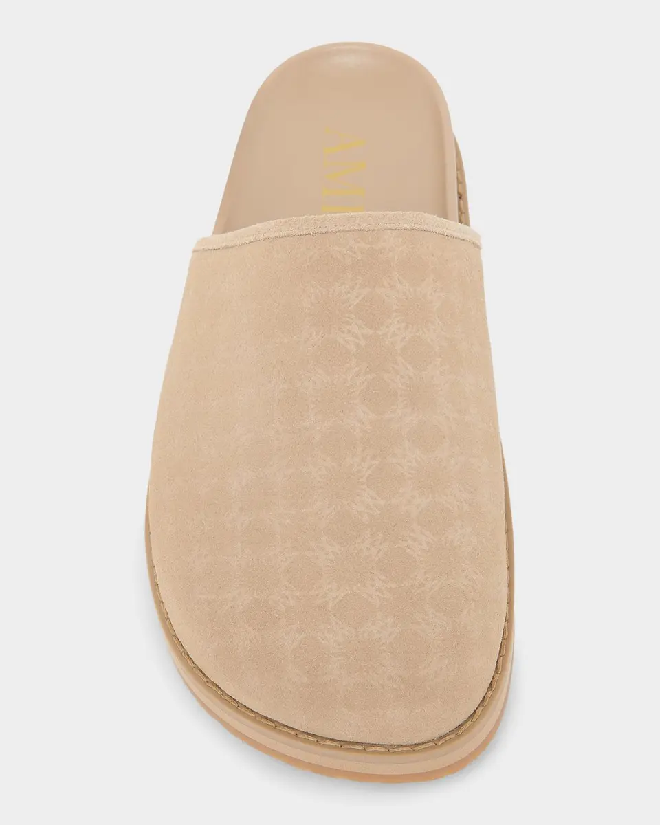 AMIRI Men's MA Monogram Suede Clogs | Thumbnail 4 AMIRI Men's MA Monogram Suede Clogs | Thumbnail 4