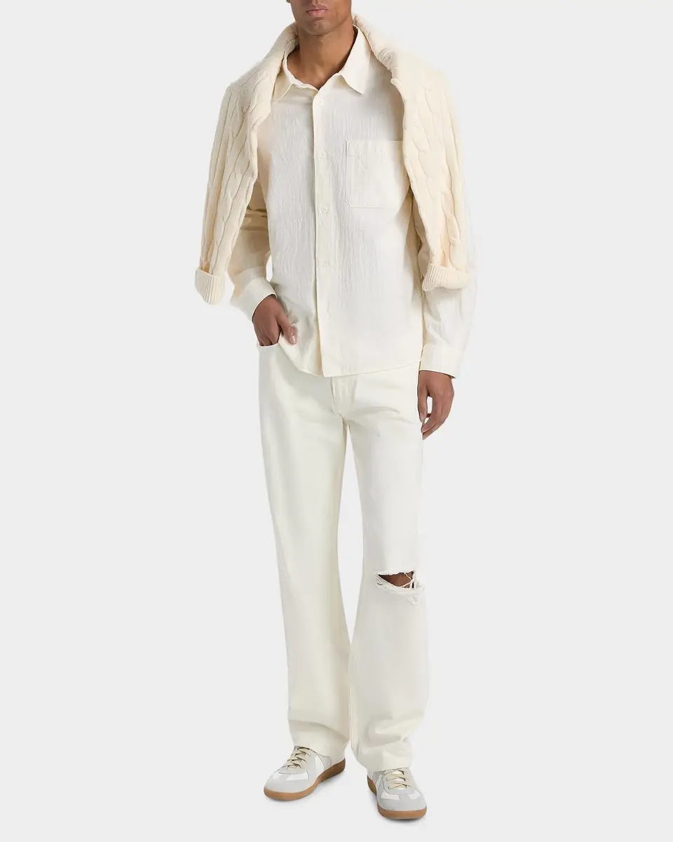 Frame Men's Seersucker Cotton Shirt | Thumbnail 2 Frame Men's Seersucker Cotton Shirt | Thumbnail 2