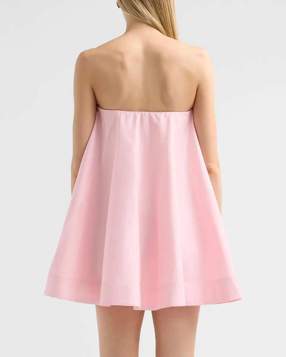 As It May Nerisia 3D Floral Strapless Trapeze Mini Dress | Thumbnail 3 As It May Nerisia 3D Floral Strapless Trapeze Mini Dress | Thumbnail 3