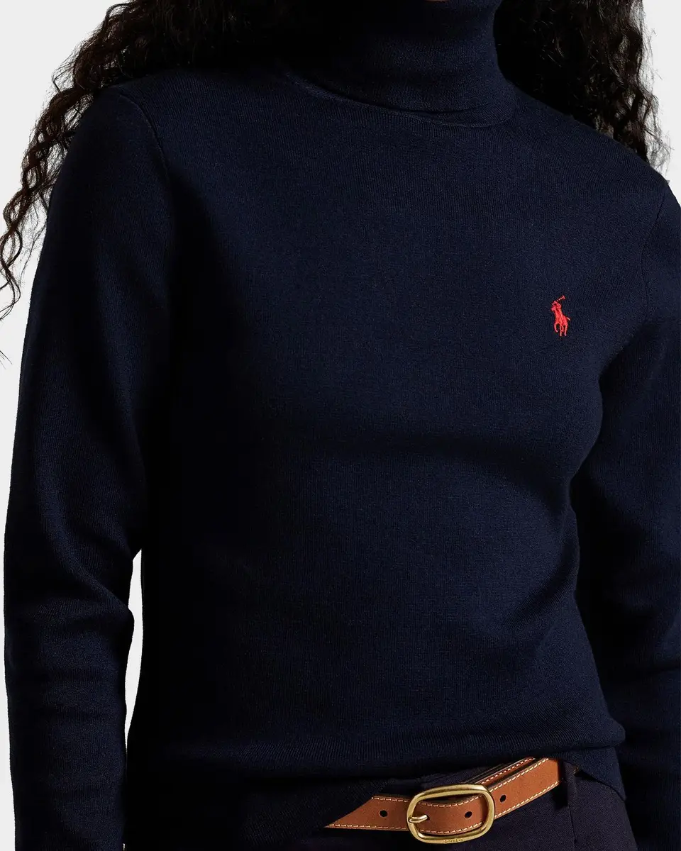 Polo Ralph Lauren Logo Cotton-Blend Turtleneck Sweater | Thumbnail 4 Polo Ralph Lauren Logo Cotton-Blend Turtleneck Sweater | Thumbnail 4